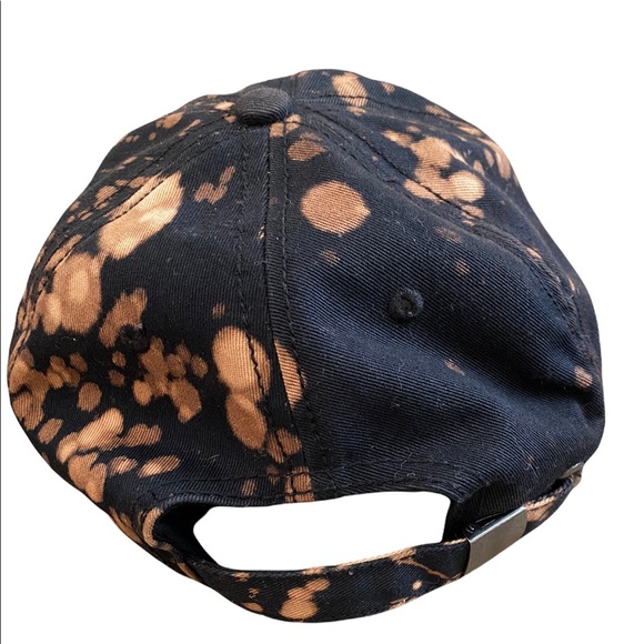 Vintage Tie-Dye Black Yellow Wu-Tang Clan Adjustable Slide Back Hat One Size - Picture 5 of 5